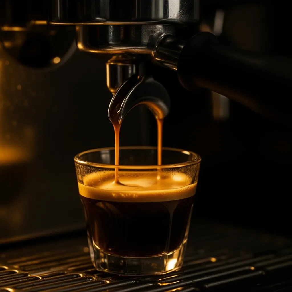 Preparo do café no método ESPRESSO